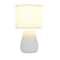 Simple Designs 11" Mini Ceramic Pastel Table Lamp